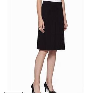 MISOOK Women's M Mylana Knit Elastic Waist Pull On Skirt Black